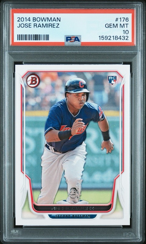 2014 Bowman - Jose Ramirez #176 (RC) PSA 10