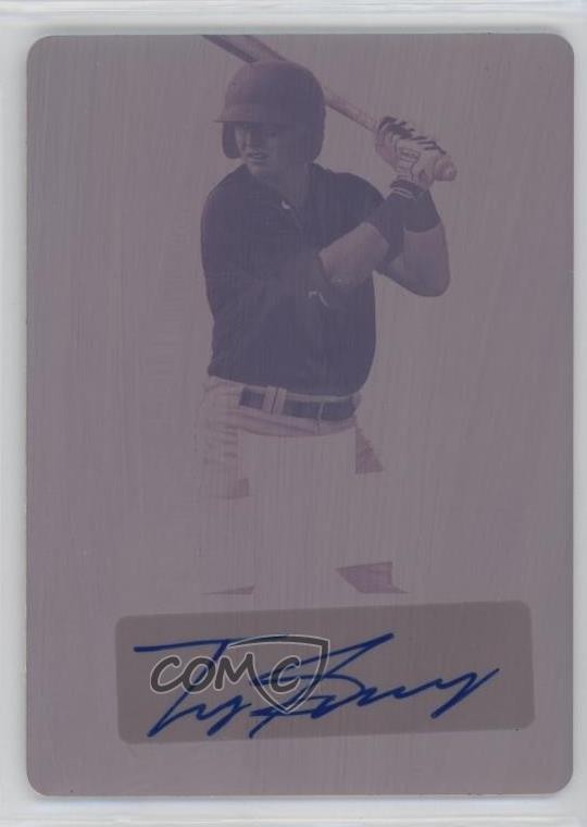 2021 Leaf Metal Draft Printing Plate Magenta 1/1 Trey Sweeney #FS-TS1 Auto 15g5