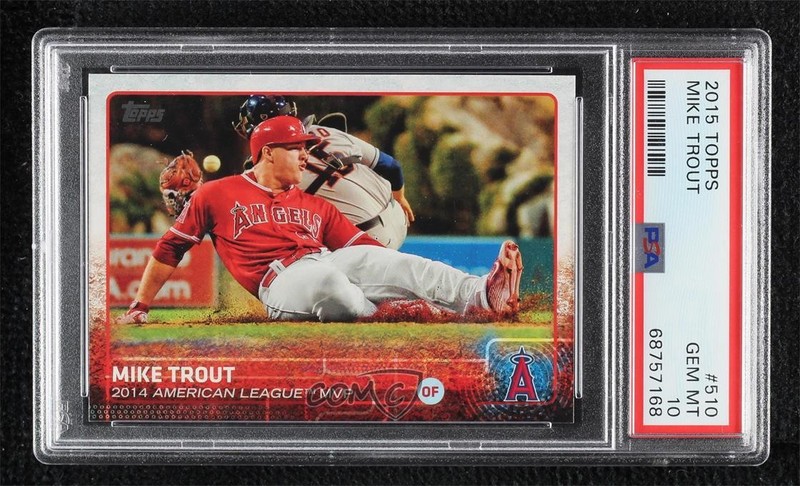 2015 Topps Award Winner Mike Trout #510 PSA 10 GEM MT 15r3