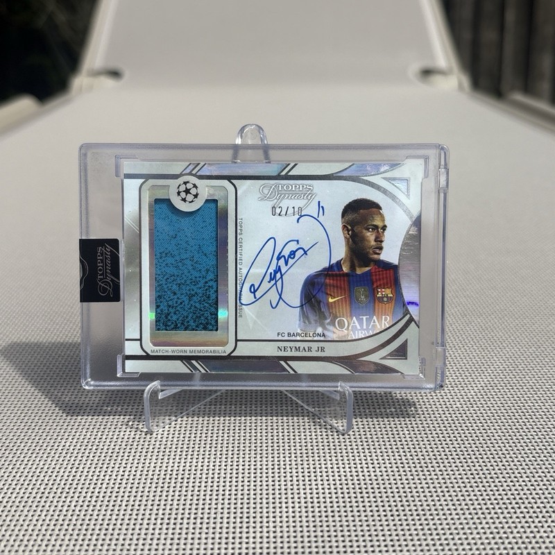 2024-25 Topps Dynasty UCC Soccer Neymar Patch ON CARD AUTO 02/10