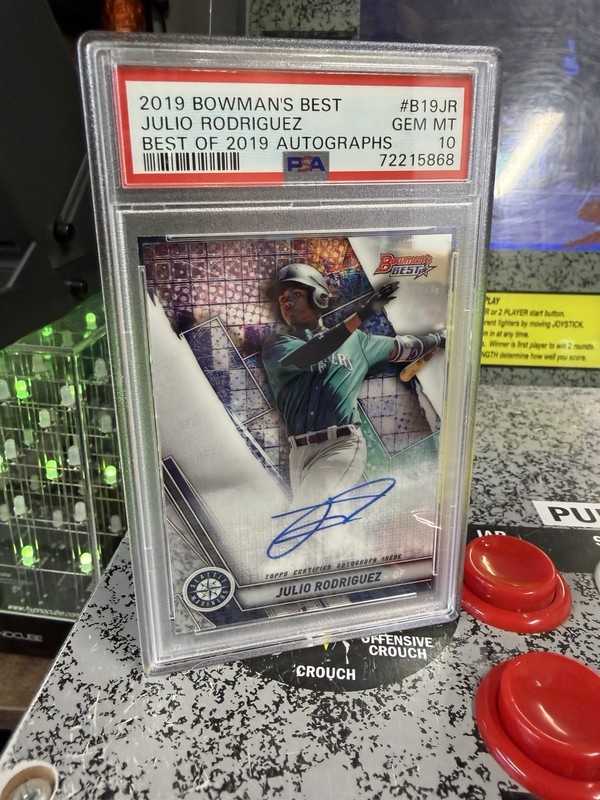2019 Bowmans Best Julio Rodriguez #B19JR Best of 2019 On Card Auto PSA 10 GEM MT