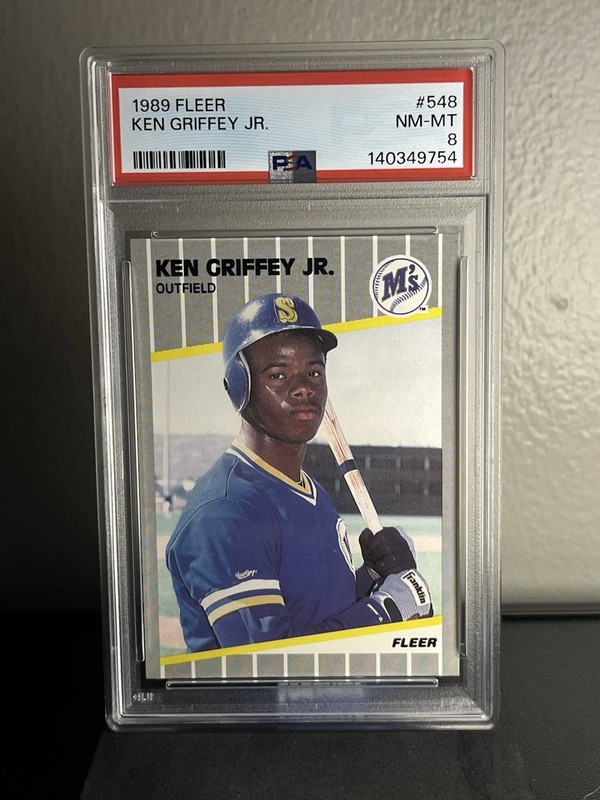 PSA 8 1989 Fleer - Ken Griffey Jr #548 (RC)