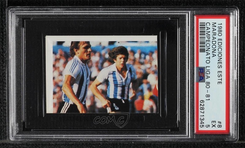 1980-81 Ediciones Este Campeonato Liga Diego Maradona #8 PSA 5 02ea