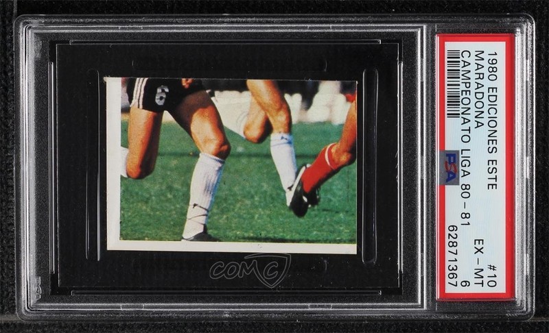 1980-81 Ediciones Este Campeonato Liga Diego Maradona #10 PSA 6 02ea