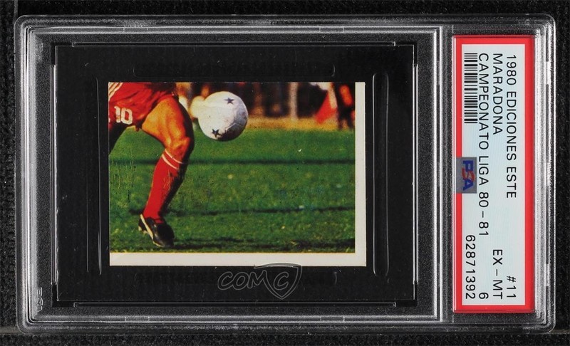 1980-81 Ediciones Este Campeonato Liga Diego Maradona #11 PSA 6 02ea