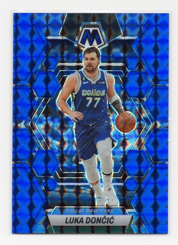Luka Doncic 2022-23 Panini Mosaic #1 Blue Prizm /199