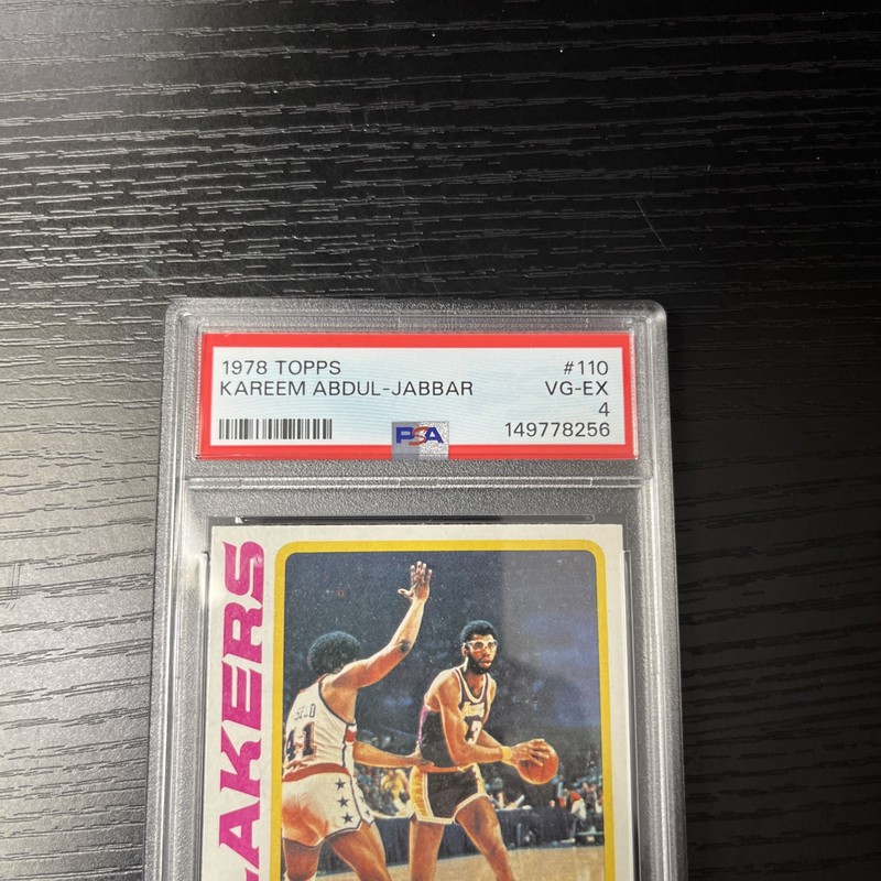 PSA 4 1978 TOPPS 110 KAREEM ABDUL-JABBAR view 2