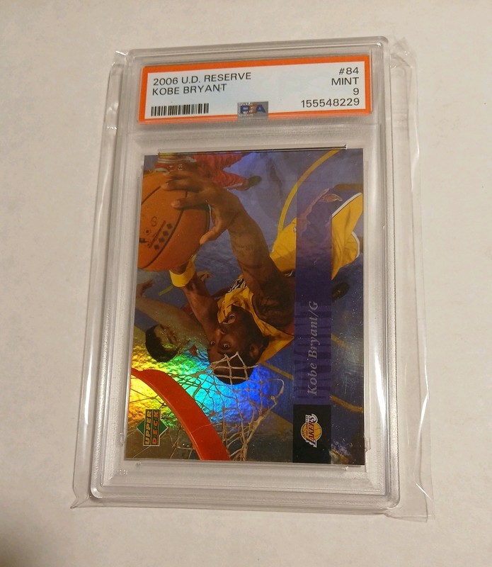 Upper Deck UD Reserve 2006-07 Kobe Bryant #84 PSA 9 Mint Lakers NBA Card