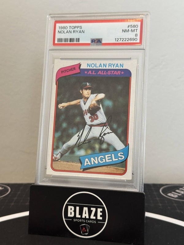 1980 Topps Nolan Ryan #580 PSA 8