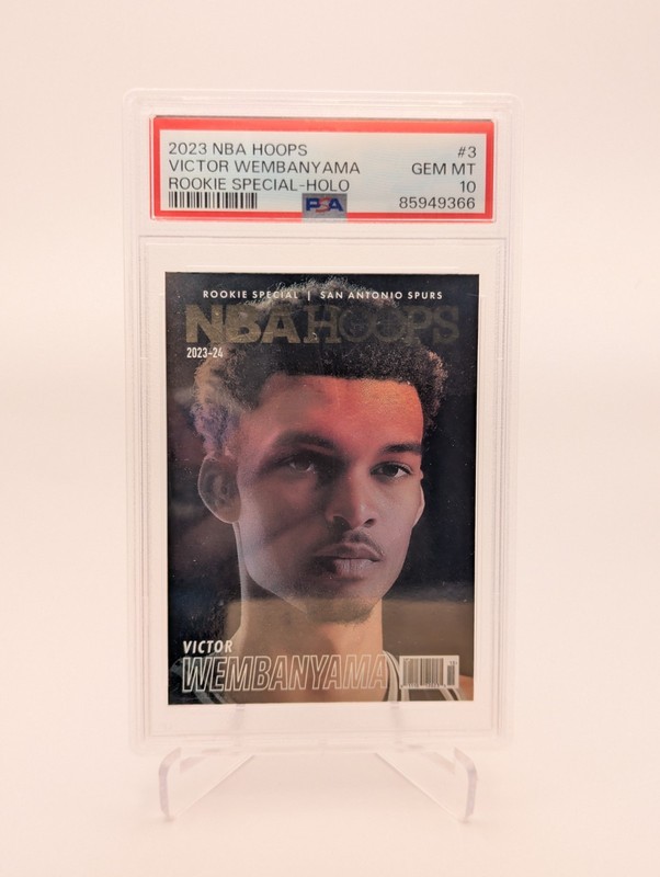 2023 NBA HOOPS ROOKIE SPECIAL #3 VICTOR WEMBANYAMA ROOKIE SPECIAL-HOLO PSA 10