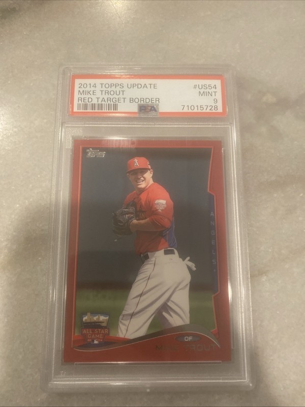 2014 Topps Update All-Star Target Red Mike Trout #US-54 PSA 9 MINT 🔥🔥🔥