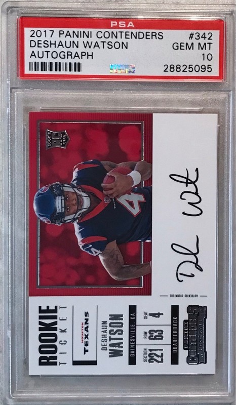 2017 Contenders Deshaun Watson Auto SP Variation Rookie Ticket RC #342 💎PSA 10