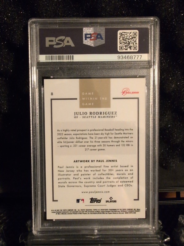 2022 Topps Julio Rodriguez Game Within The Game Auto PSA 10 10 Rookie LOW POP 📈 view 2