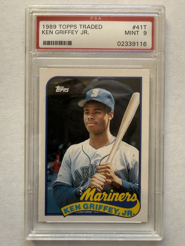 Topps 1989 Traded Ken Griffey Jr Rookie Card #41T PSA 9 Mariners MLB