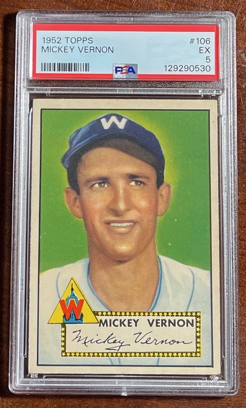 1952 Topps Mickey Vernon🚨PSA 5🚀EX💎Vintage🌟CENTERED🎯Looks Nicer🔥Sharp!