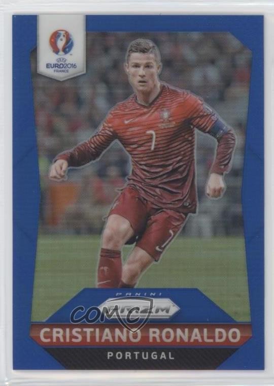 2016 Panini Prizm UEFA Euro Blue Prizm 150/249 Cristiano Ronaldo #97 s6t