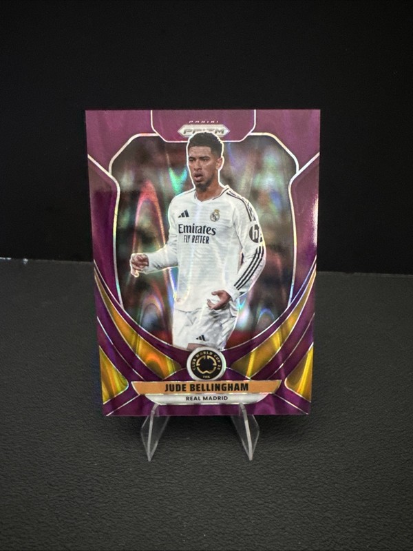 2025 Panini Prizm FIFA Club World Cup Jude Bellingham #163 Purple Seismic /99