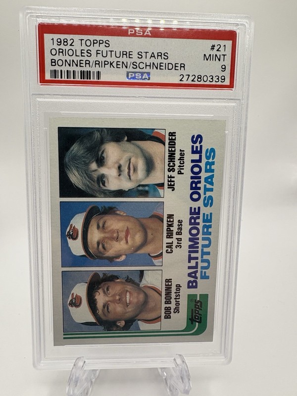 1982 TOPPS #21 CAL RIPKEN JR. RC ORIOLES HOF PSA 9