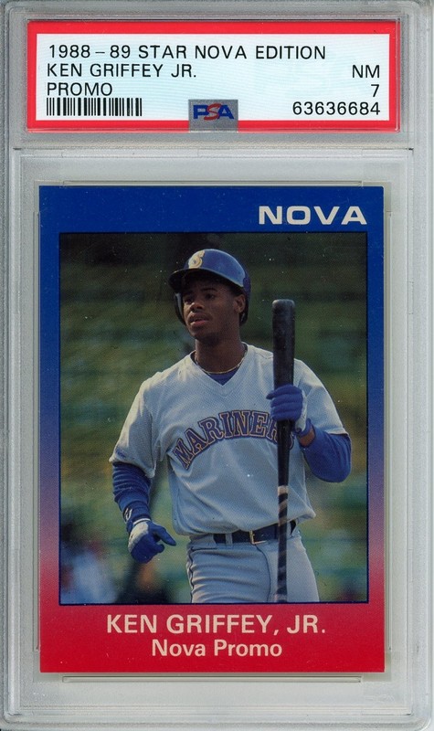 Ken Griffey Jr. 1988 1989 Star Nova Edition Promo * Graded PSA 7 * RARE!