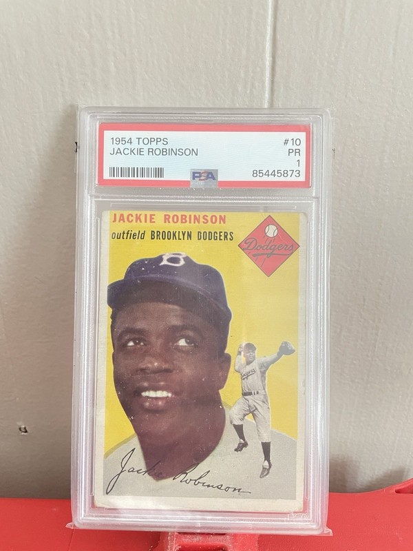 1954 Topps Jackie Robinson #10 PSA 1 PR Brooklyn Dodgers HOF