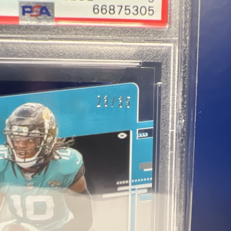 2020 Laviska Shenault Clearly Donruss Rated Rookie  Auto #'ed 23/35 PSA 9 view 2