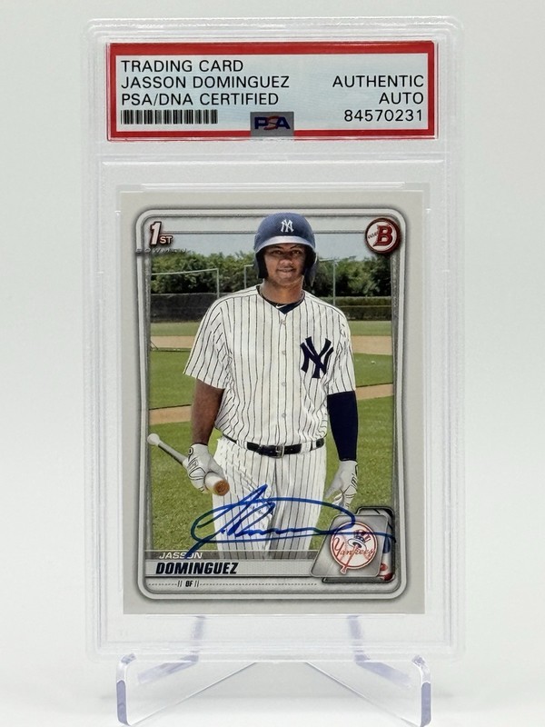 2020 Bowman Jasson Dominguez 1st Prospect Auto PSA/DNA Authentic