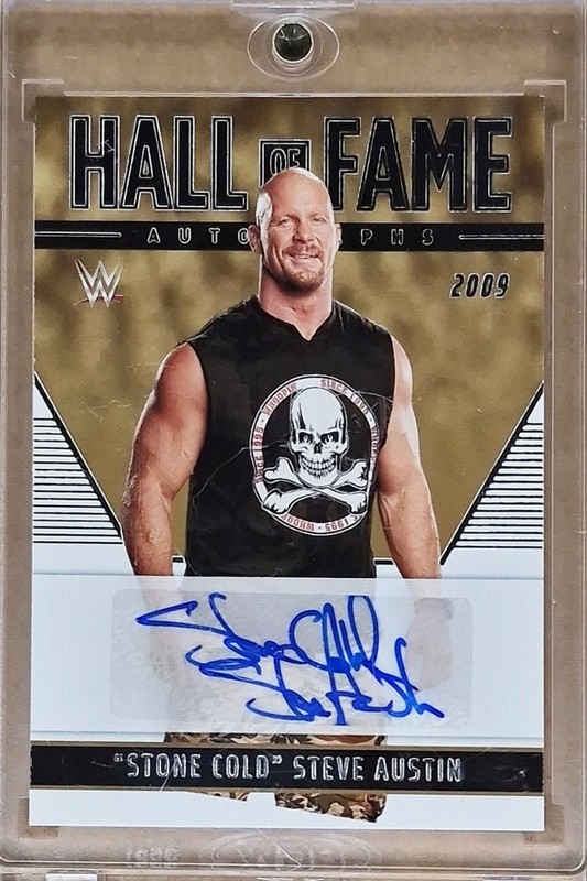 2022 Panini Chronicles WWE Stone Cold Steve Austin Auto Hall of Fame Autographs