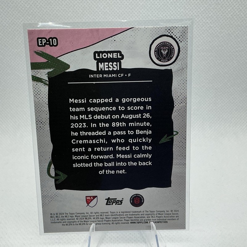 2024 Topps MLS Superstars #EP-10 Lionel Messi Epic Performances view 2