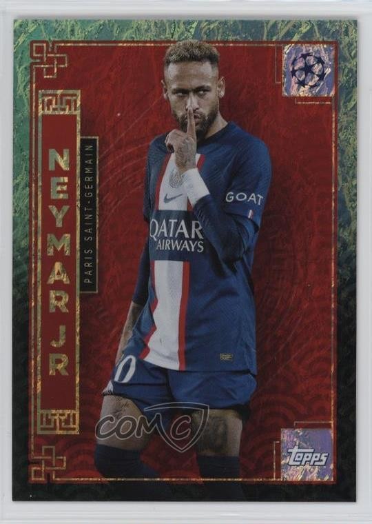 2022 Topps Jade Edition UEFA Club Competitions Chinese New Year Neymar Jr #NY-5