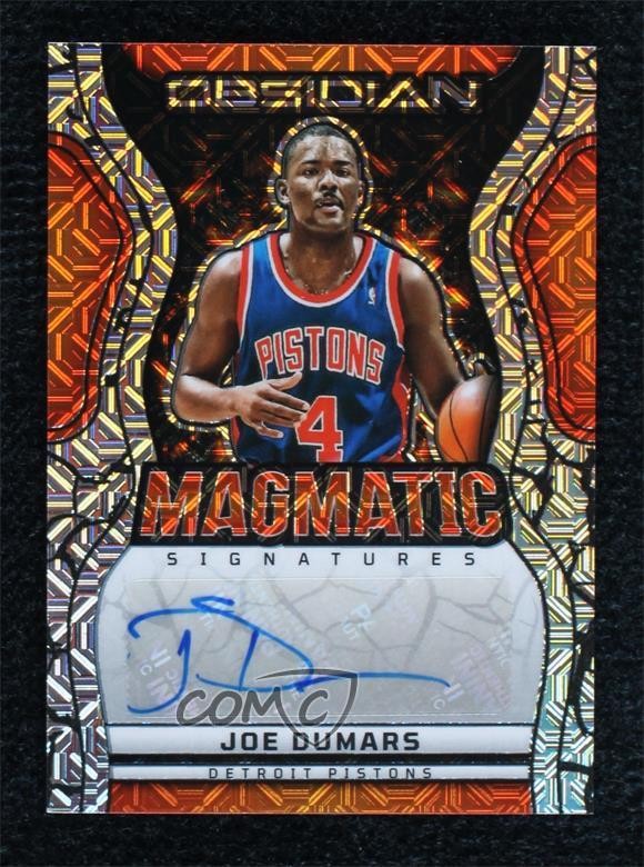 2024-25 Panini Obsidian Electric Etch Vibrant Mojo 1/1 Joe Dumars Auto HOF 0dj8