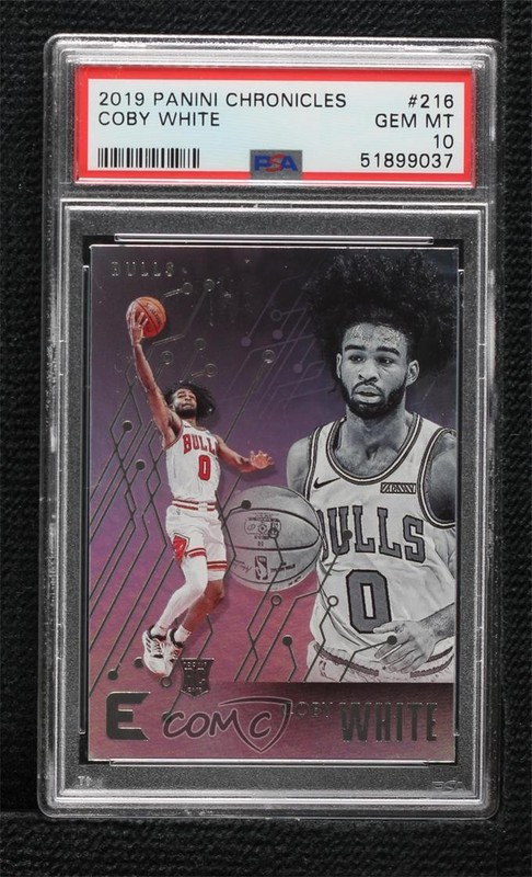 2019-20 Panini Chronicles Essentials Coby White #216 PSA 10 GEM MT yf1