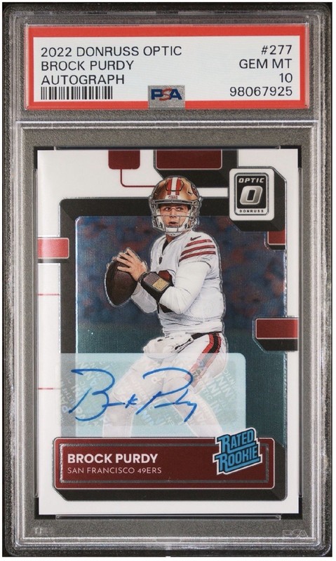 2022 Donruss Optic - Brock Purdy RC Auto /150 PSA 10
