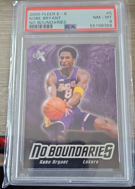 2000-01 EX - No Boundaries Kobe Bryant #5 NB PSA 8