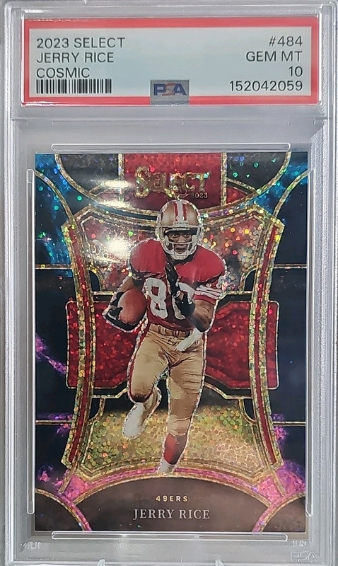 Panini 2023 Select Jerry Rice Suite Level Cosmic Prizm #484 PSA 10 49ers