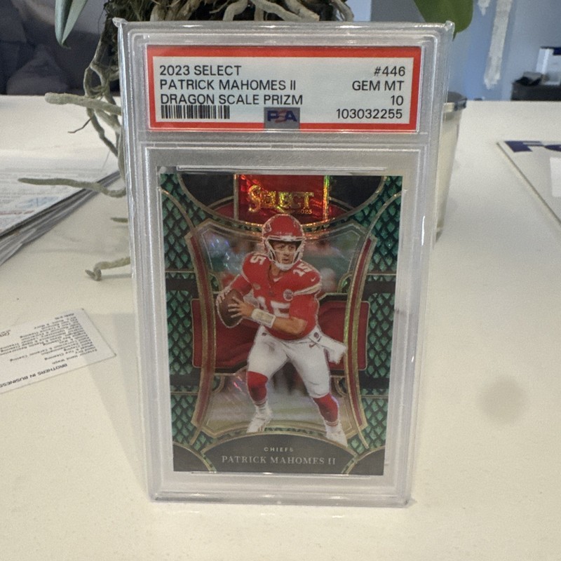 2023 Select Football Patrick Mahomes Dragon Scale /70 Club Level PSA 10 GEM MINT