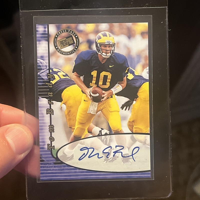 TOM BRADY 2000 PRESS PASS FOOTBALL ROOKIE CERTIFIED AUTOGRAPH AUTO RC