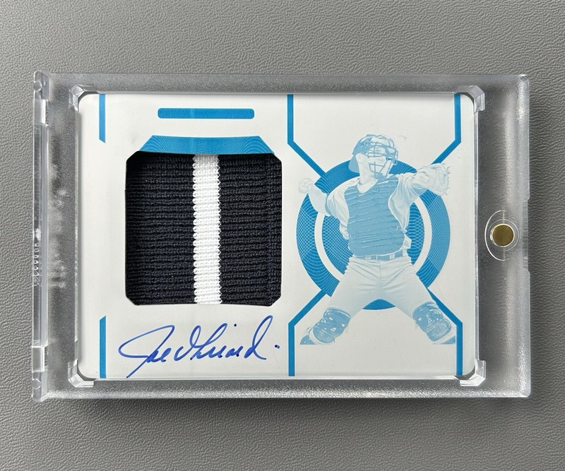 2021 National Treasures GAME USED Patch Auto Printing Plate 1/1 Joe Girardi