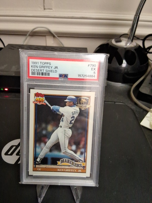 1991 Topps Desert Shield #790 Ken Griffey Jr.  PSA 5 EX Seattle Mariners
