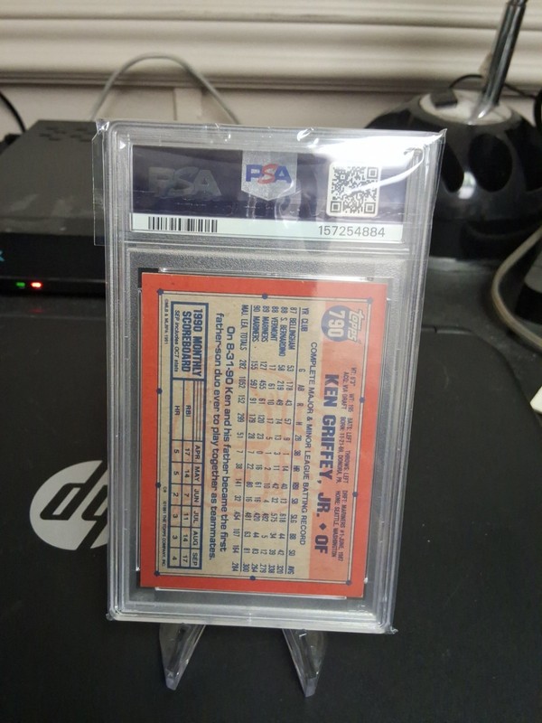 1991 Topps Desert Shield #790 Ken Griffey Jr.  PSA 5 EX Seattle Mariners view 2