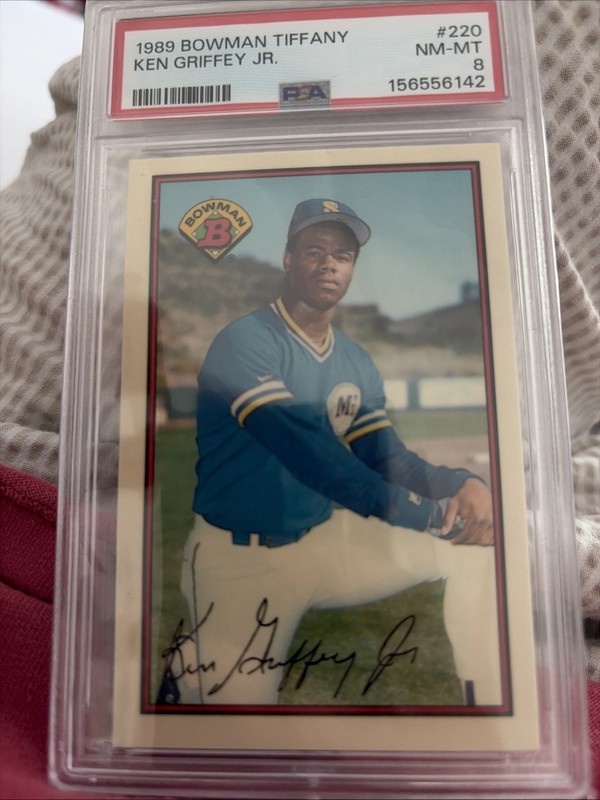 1989 Bowman Ken Griffey Jr #220 Collector's Edition (Tiffany) (RC) PSA 8