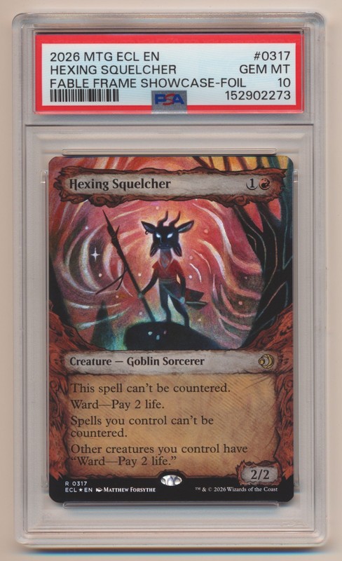 PSA 10 MTG Magic the Gathering Fable Frame Showcase FOIL Hexing Squelcher GEM MT