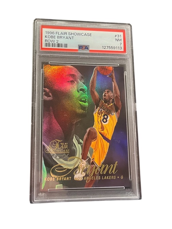 1996-97 Flair Showcase Kobe Bryant RC #31 Row 2 PSA 7 Lakers