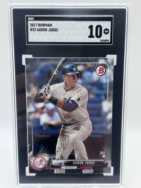 2017 Bowman AARON JUDGE Rookie Card #32 SGC 10 Gem Mint - New York Yankees