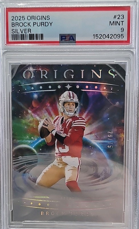 2025 Panini Origins Brock Purdy Silver #23 PSA 9 (POP 1) /75 49ers