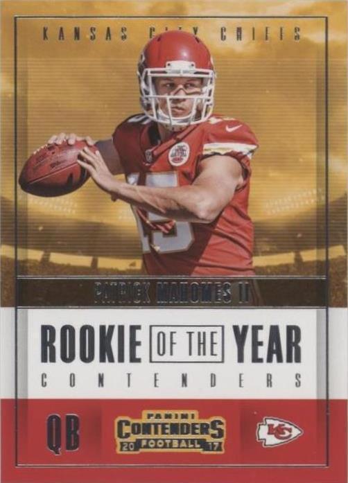 2017 Panini Contenders - Rookie of the Year Contenders Patrick Mahomes II Psa 10