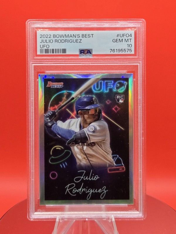 2022 Bowman's Best JULIO RODRIGUEZ UFO Rookie #UFO4 Mariners PSA 10 Gem Mint
