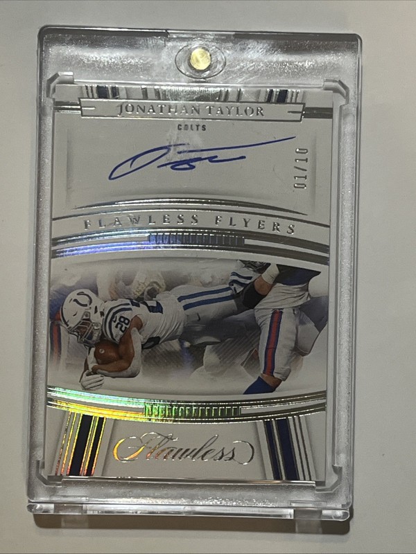 2022 Panini Flawless JONATHAN TAYLOR Flawless Flyers Auto 1/10