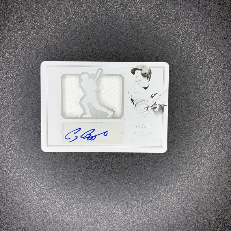 2015 National Treasures Printing Plate Craig Biggio Auto 1/1 Patch One Of One SP
