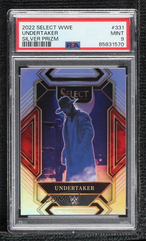2022 Panini Select WWE Mezzanine Silver Prizm Undertaker #331 PSA 9 MINT 1fo3