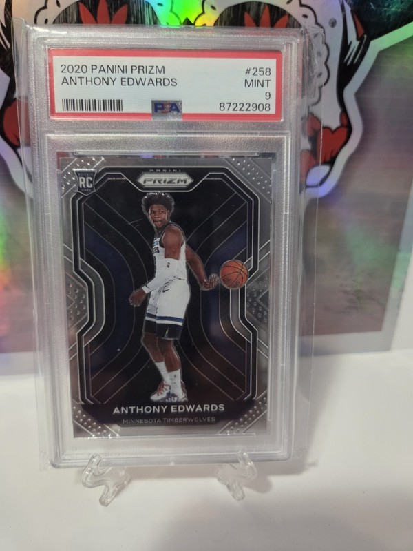 2020-21 Panini Prizm - Anthony Edwards #258 (RC) PSA 9
